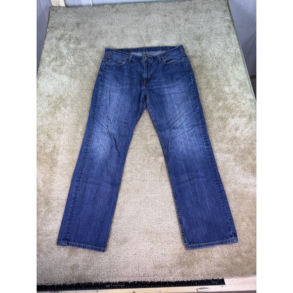 Levis 514 Straight Leg Jeans Men's 38x32 Medium Wash Blue Denim D069